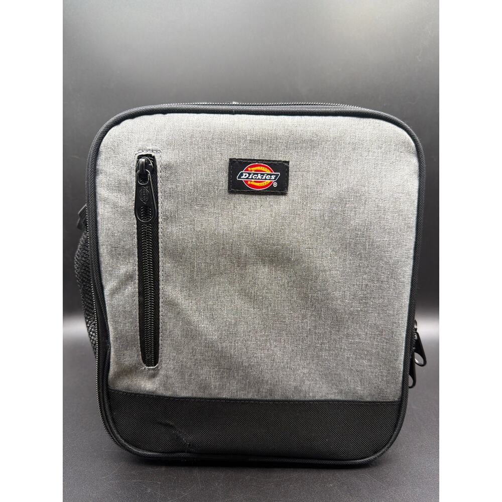 Dickies Gray Insulated Lunch Bag Cooler 10x9 Workwear Soft Lunchbox Black